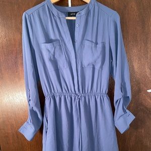 Apt 9 Women’s Blue Long sleeve A-Line Dress